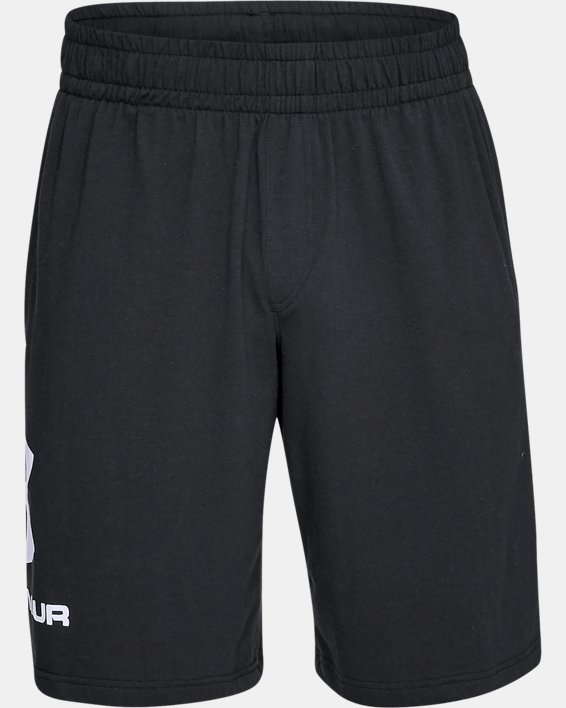 Men's UA Sportstyle Cotton Graphic Shorts in Black image number 3